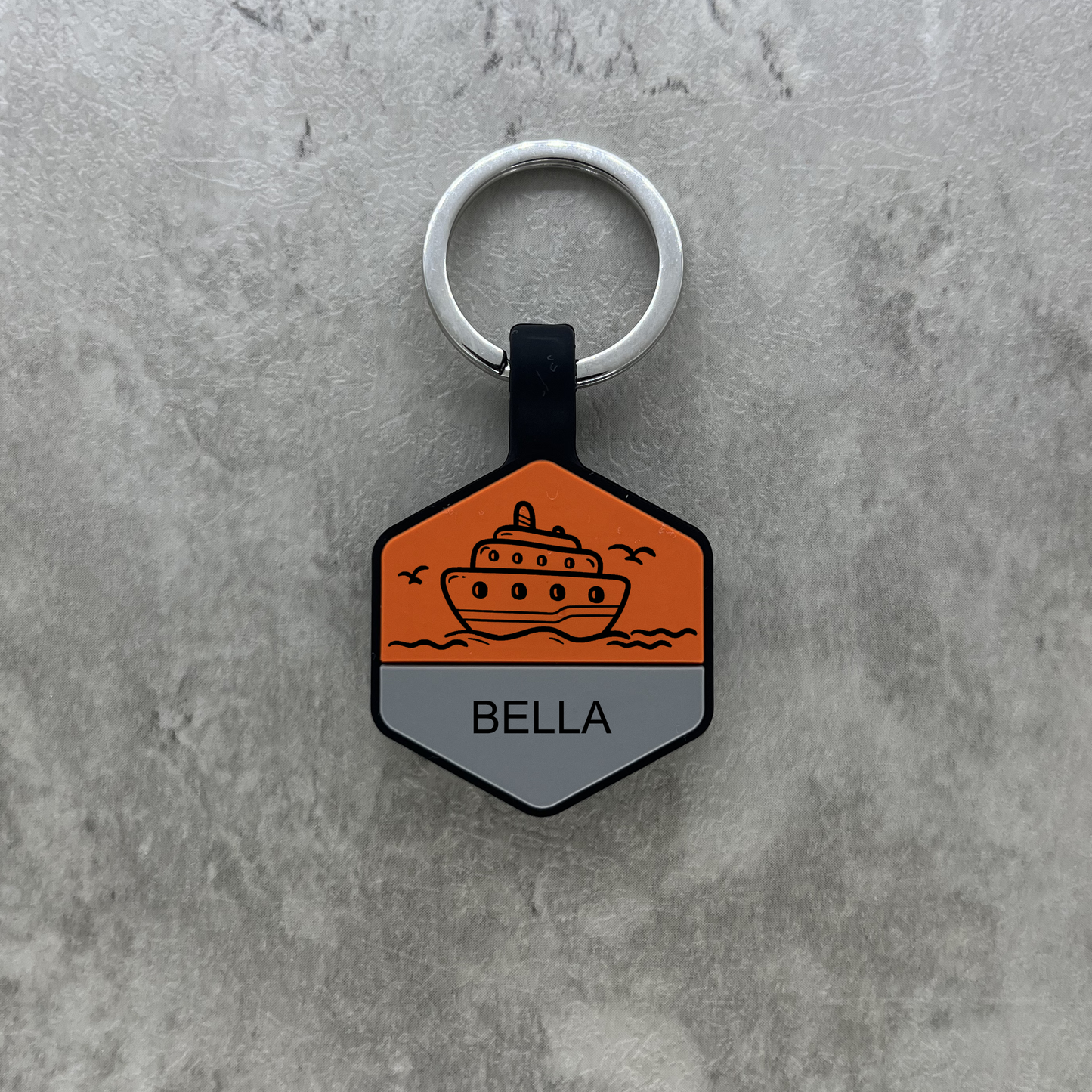 Personalized Luggage Tag - Orange Hex