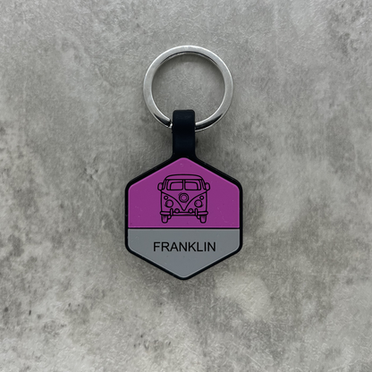 Personalized Luggage Tag - Purple Hex
