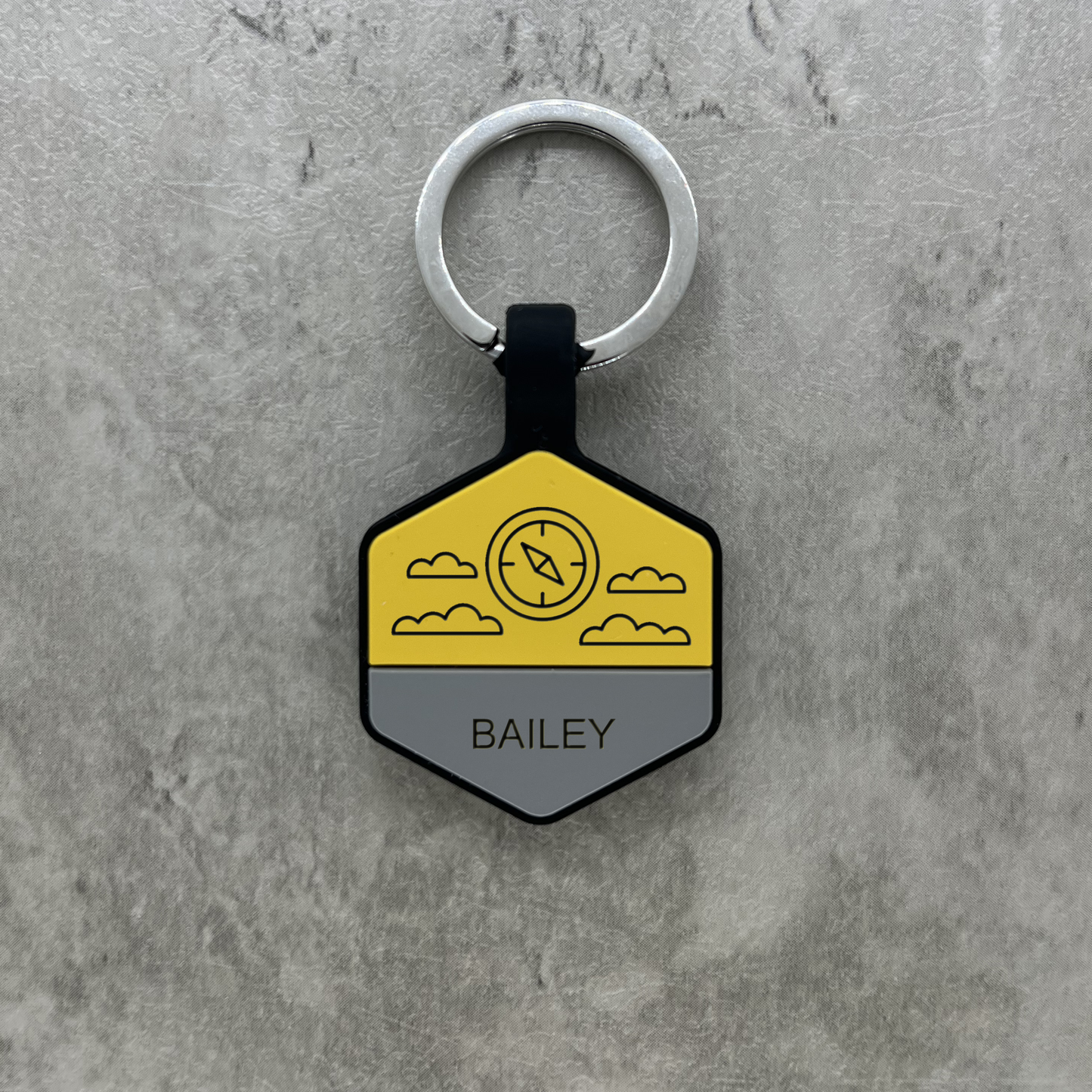 Personalized Luggage Tag - Yellow Hex