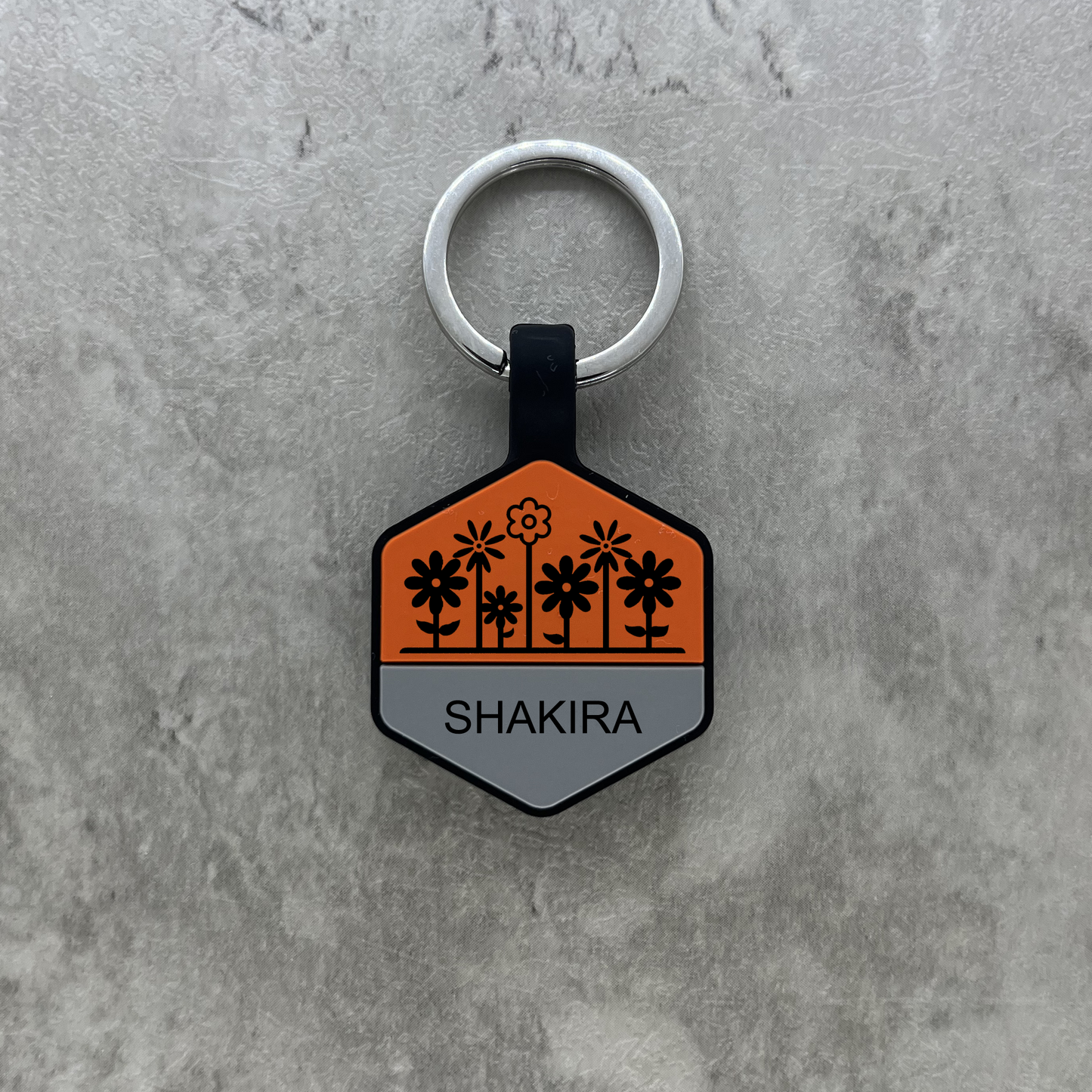 Personalized Luggage Tag - Orange Hex
