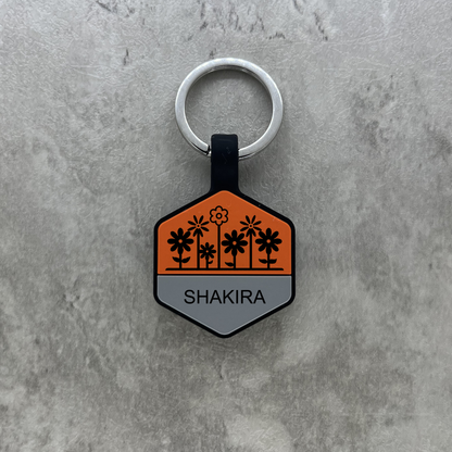 Personalized Luggage Tag - Orange Hex