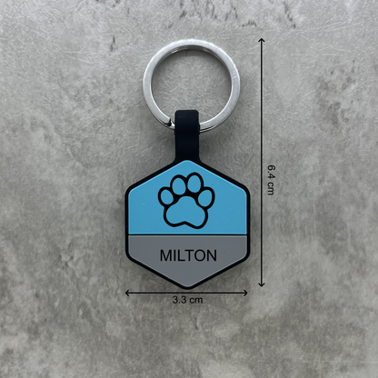 Personalized Keychain Tag - Purple Hex