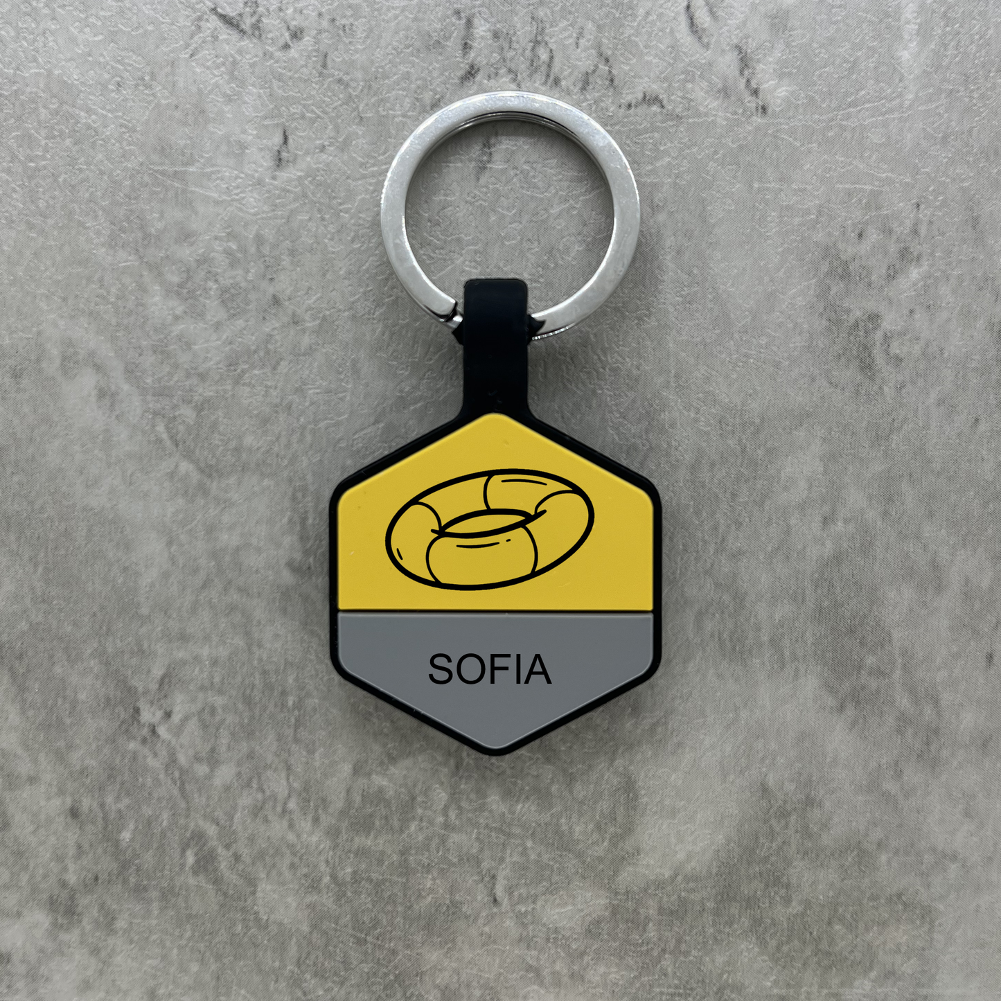 Personalized Luggage Tag - Yellow Hex
