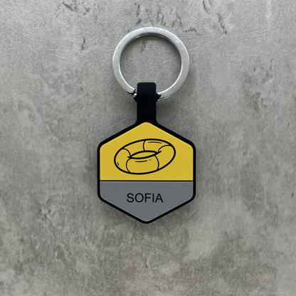 Personalized Luggage Tag - Yellow Hex