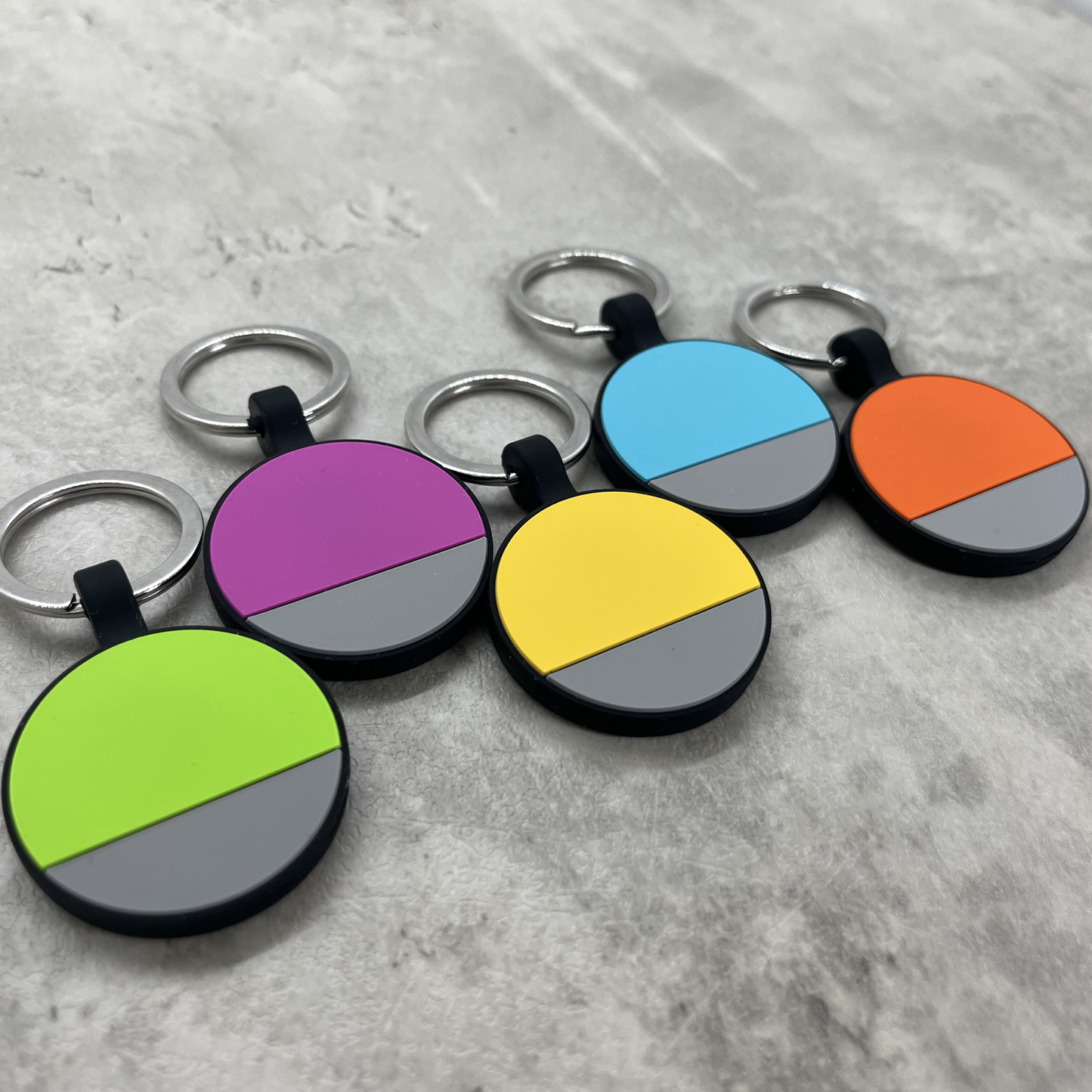 Personalized Luggage Tag - Blue Round