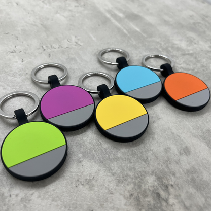 Personalized Luggage Tag - Blue Round