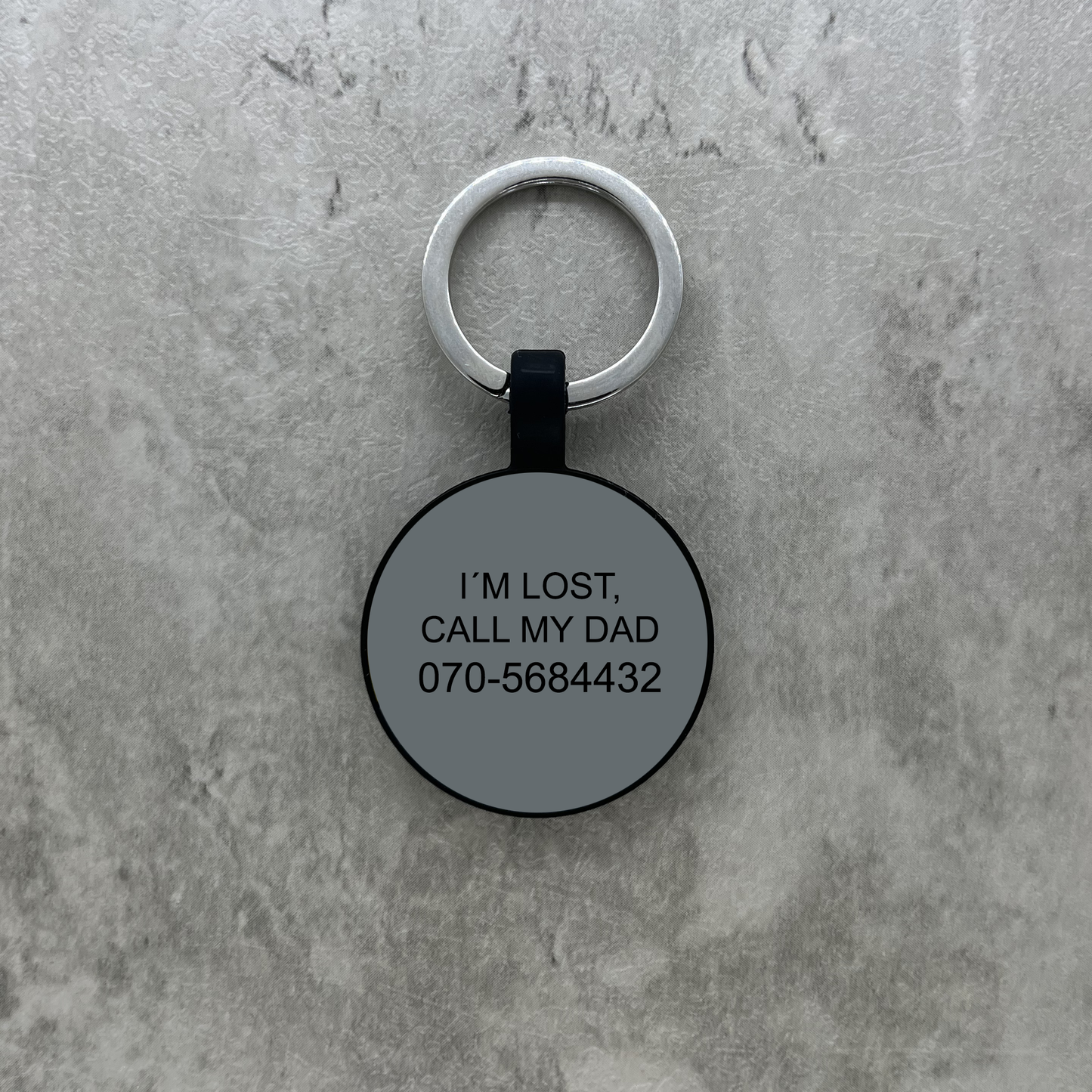 Personalized Luggage Tag - Blue Round