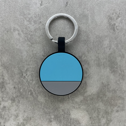 Personalized Luggage Tag - Blue Round