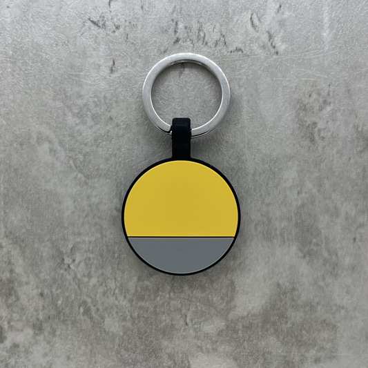 Personalized Luggage Tag - Yellow Round