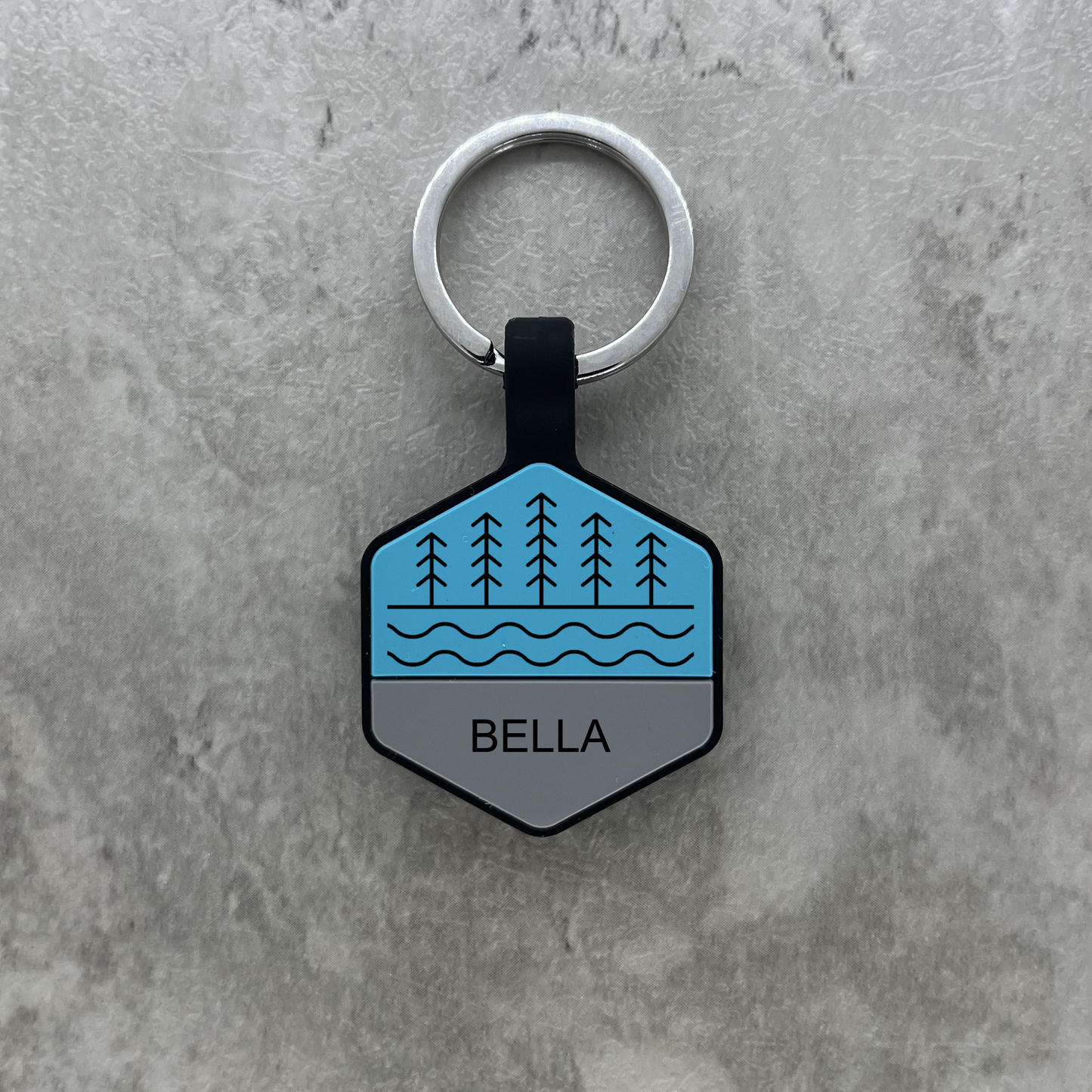 Personalized Luggage Tag - Blue Hex