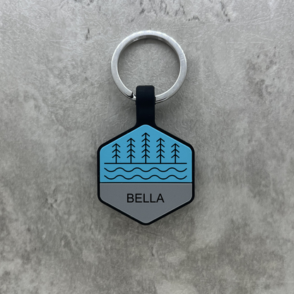 Personalized Luggage Tag - Blue Hex